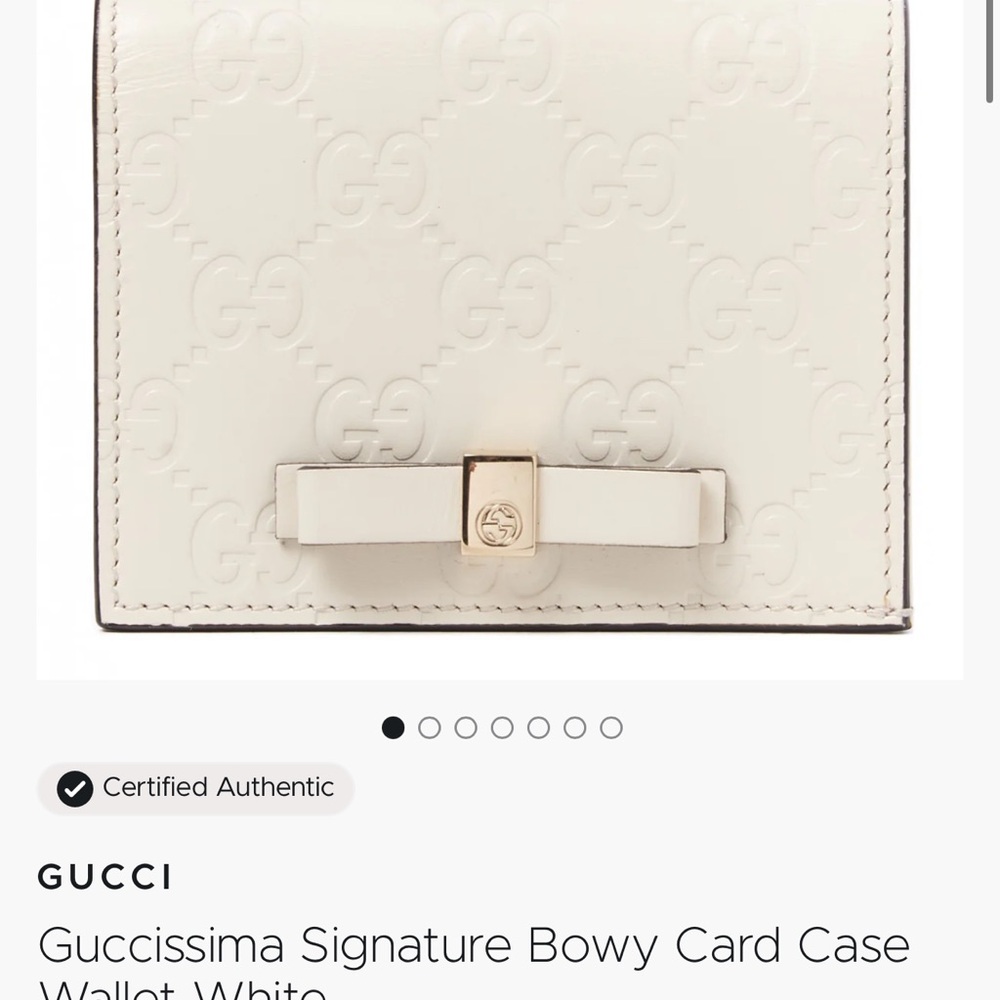 Gucci Cream Bow wallet